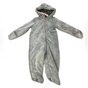 First Impressions baby marine gray faux fur outerwear NWT